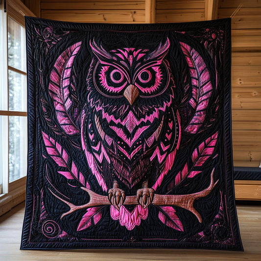 Royal Owl Quilt Blanket