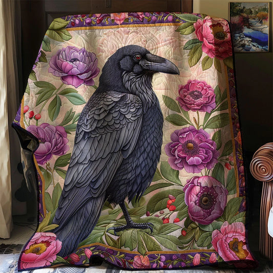 Royal Raven Quilt Blanket