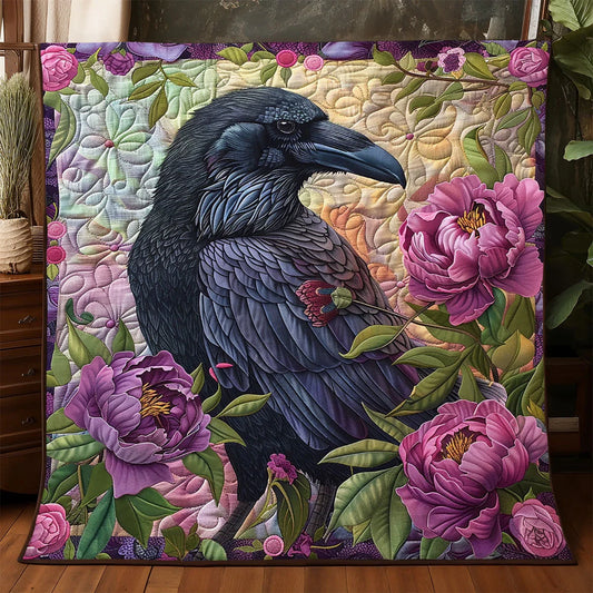 Royal Raven Quilt Blanket