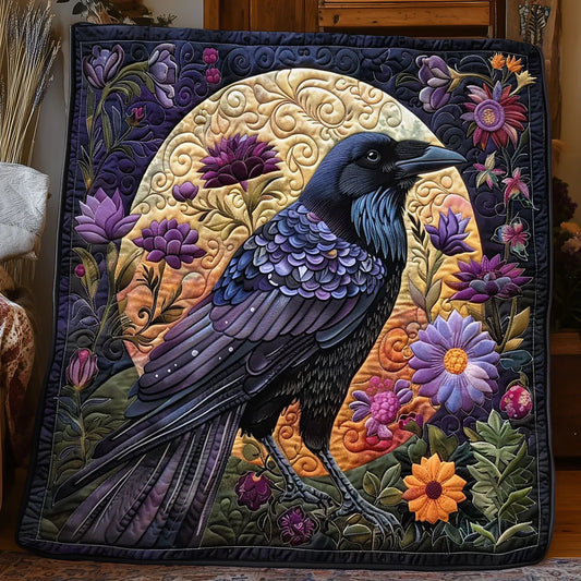 Royal Raven Quilt Blanket