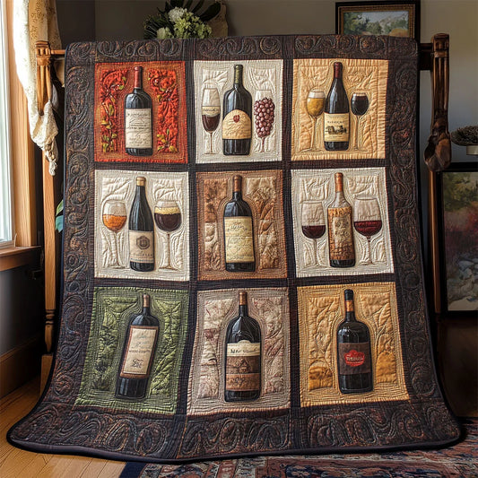 Royal Wine Quilt Blanket