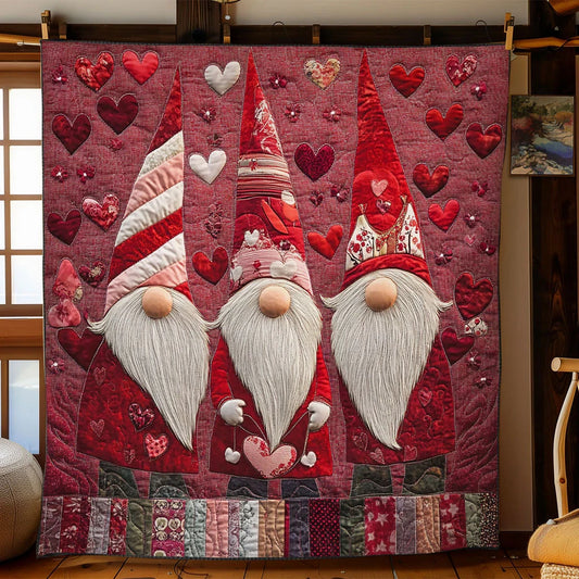 Ruby Gnome Quilt Blanket