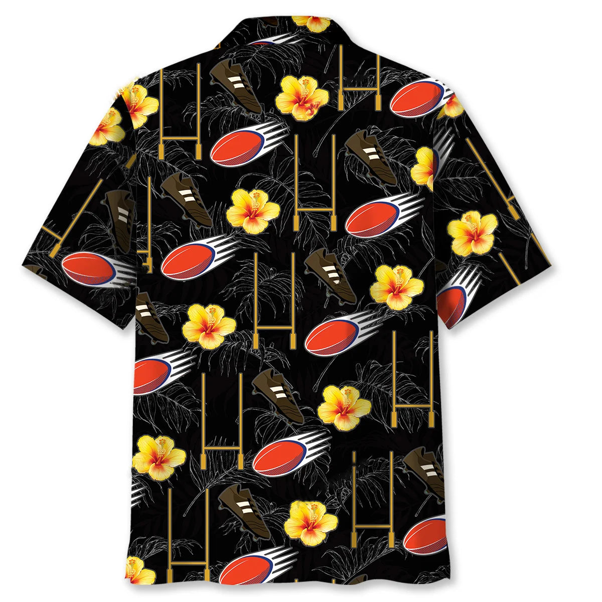 Rugby Goal Hawaiian Shirt, custom shirt gift for men (view 3)