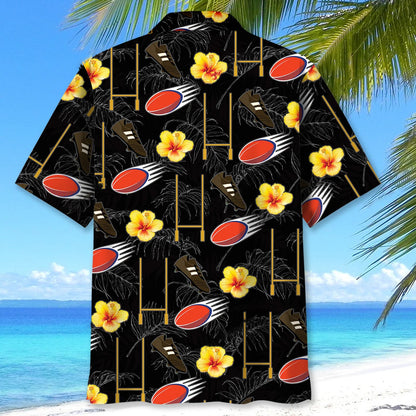 Rugby Goal Hawaiian Shirt, custom shirt gift for men (view 4)