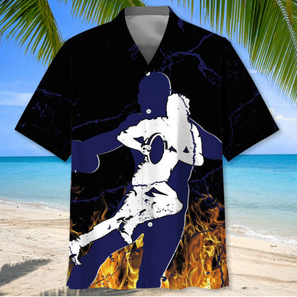 Rugby Hawaiian Shirt, custom shirt gift for men (view 2)