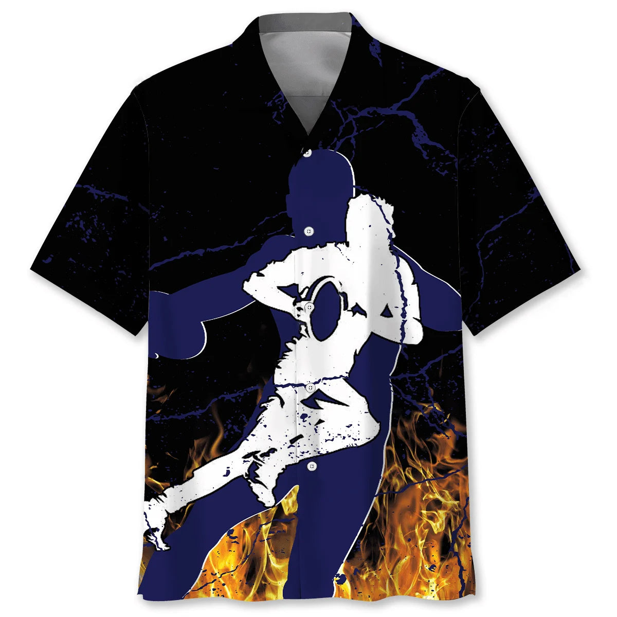 Rugby Hawaiian Shirt, custom shirt gift for men (view 4)