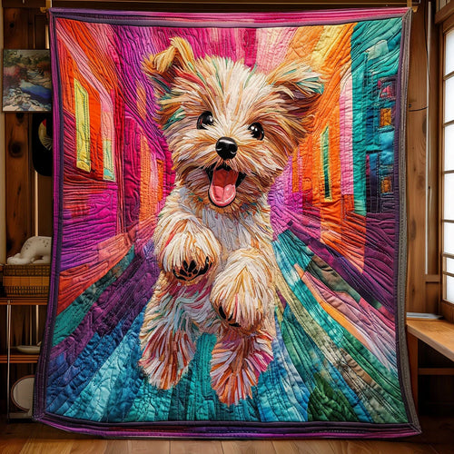 Run Toward You Quilt Blanket