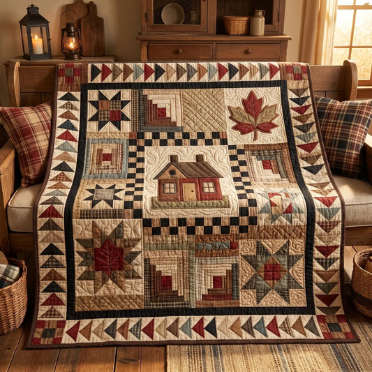 Rustic Cabin Quilt Blanket