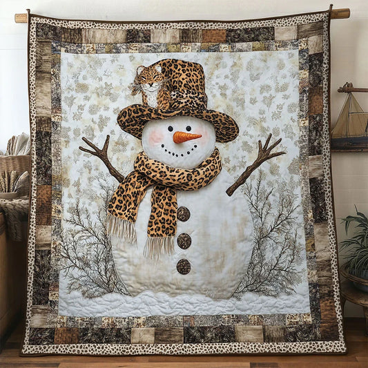 Rustic Chic Snowman Quilt Blanket