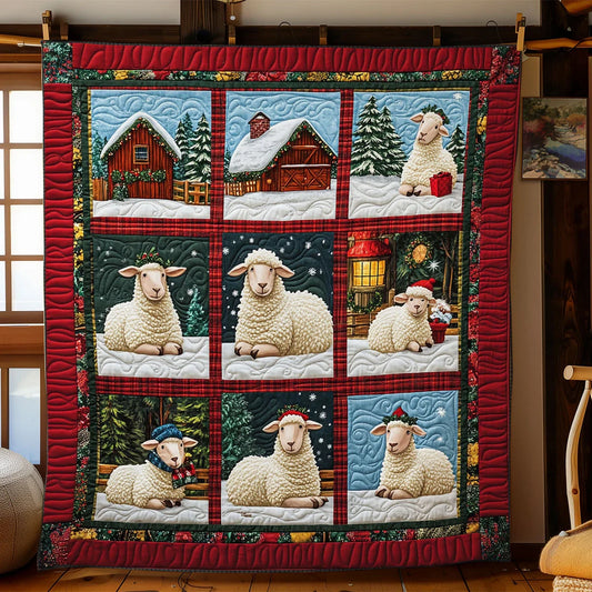 Rustic Christmas Quilt Blanket