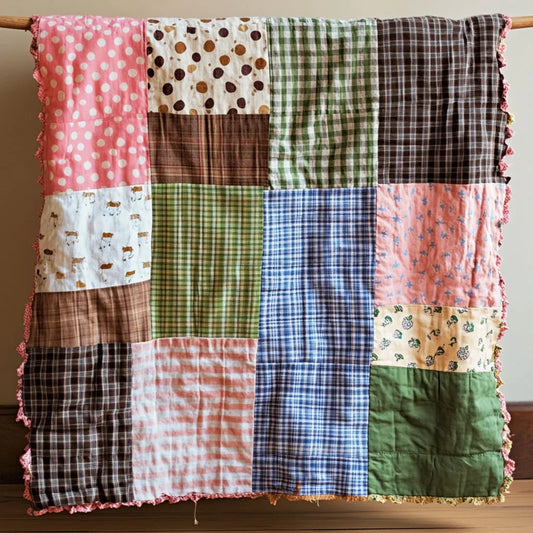 Rustic Cottage Quilt Blanket