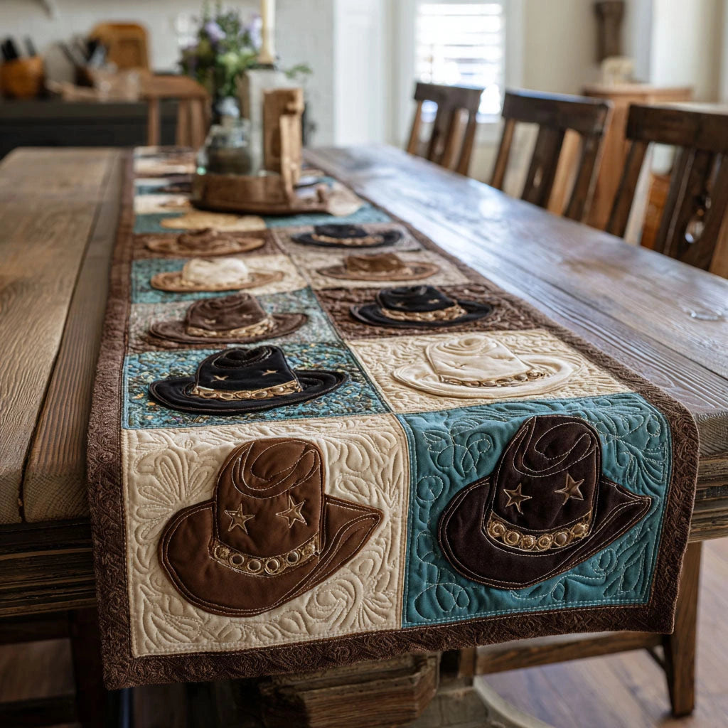 Rustic Cowboy Quilted Table Runner