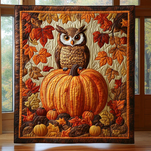 Rustic Owl Quilt Blanket