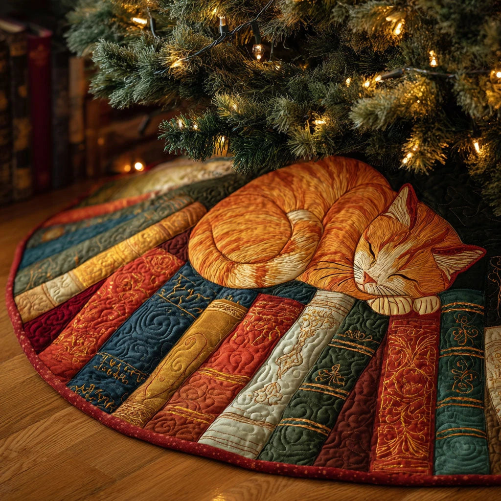 Rusty Paws Christmas Quilted Tree Skirt
