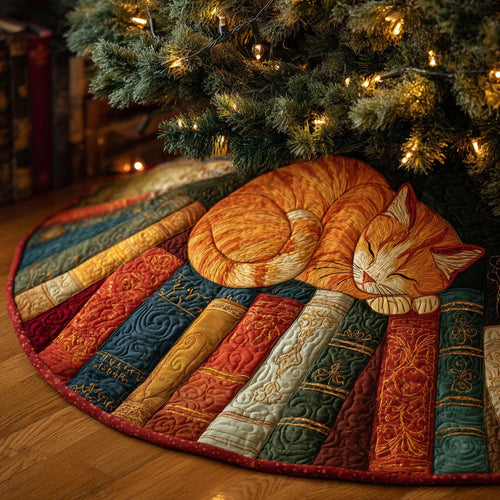 Rusty Paws Christmas Quilted Tree Skirt
