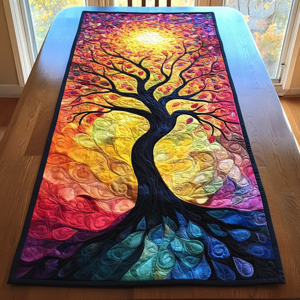 Sacred Branches Quilted Table Runner