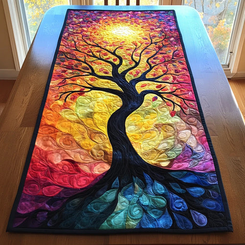 Sacred Branches Quilted Table Runner