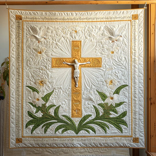 Sacred Cross Quilt Blanket
