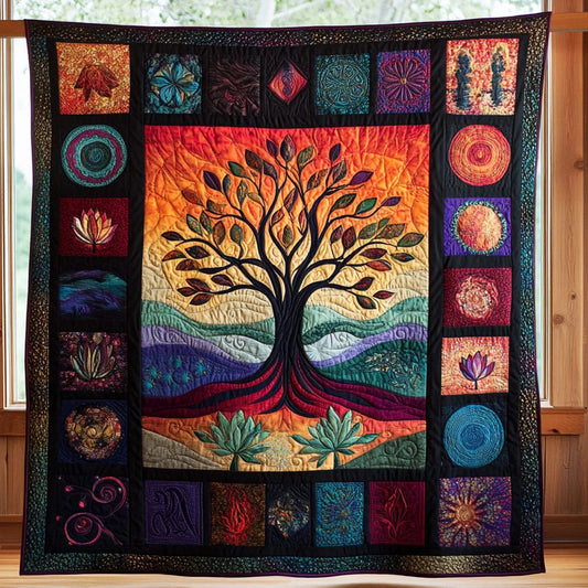 Sacred Flow Quilt Blanket
