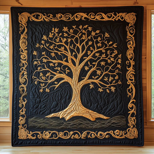 Sacred Growth Quilt Blanket