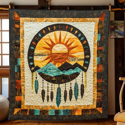 Sacred Horizon Quilt Blanket