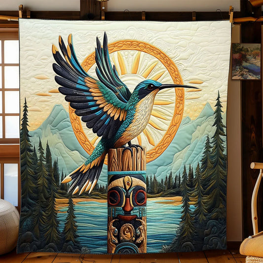Sacred Hoverer Quilt Blanket