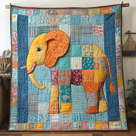 Sacred Land Elephant Quilt Blanket
