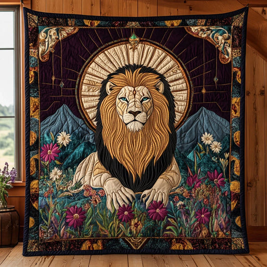 Sacred Lion Quilt Blanket