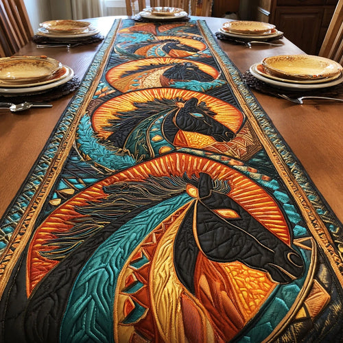 Sacred Mustang Quilted Table Runner