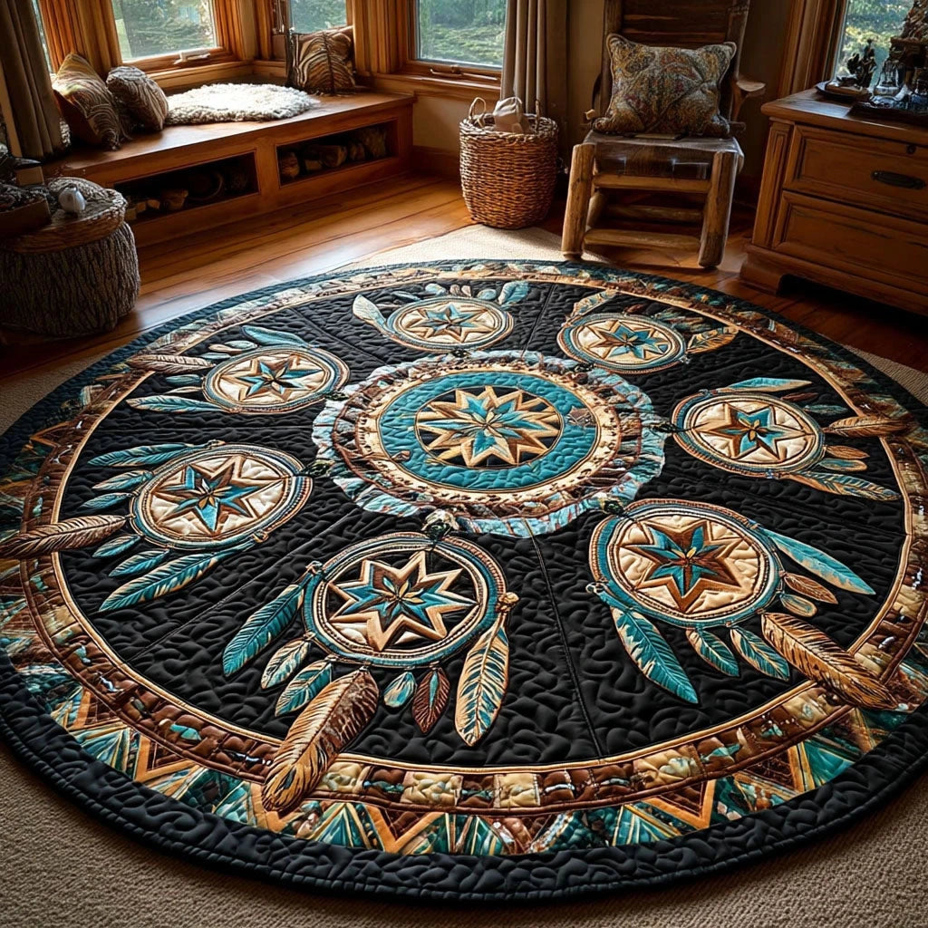 Sacred Navigator Quilted Round Mat