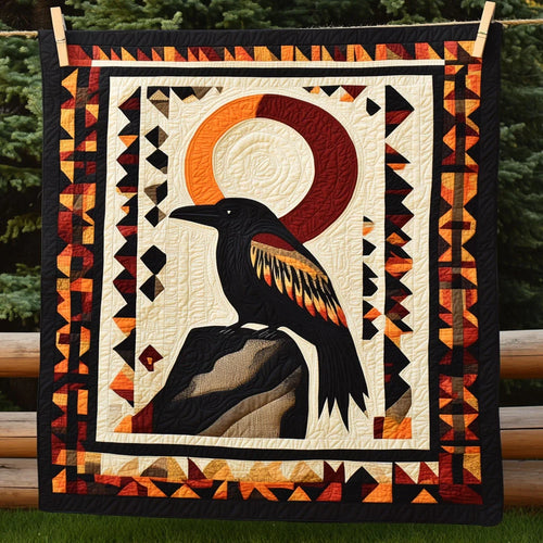 Sacred Raven Spirit Quilt Blanket