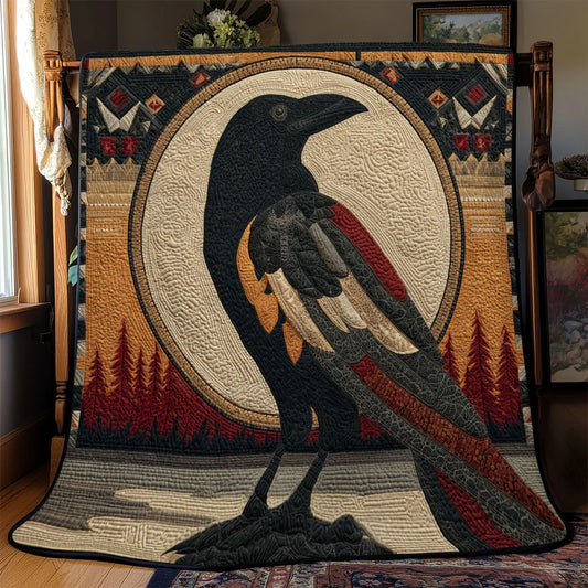 Sacred Sky Raven Quilt Blanket