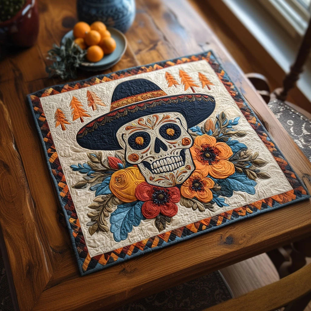 Sacred Sugar Quilted Table Topper