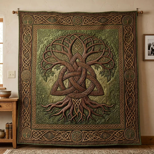 Sacred Tree Quilt Blanket