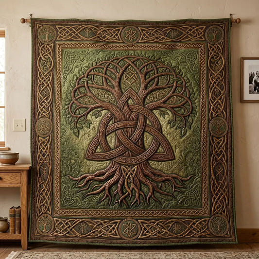 Sacred Tree Quilt Blanket