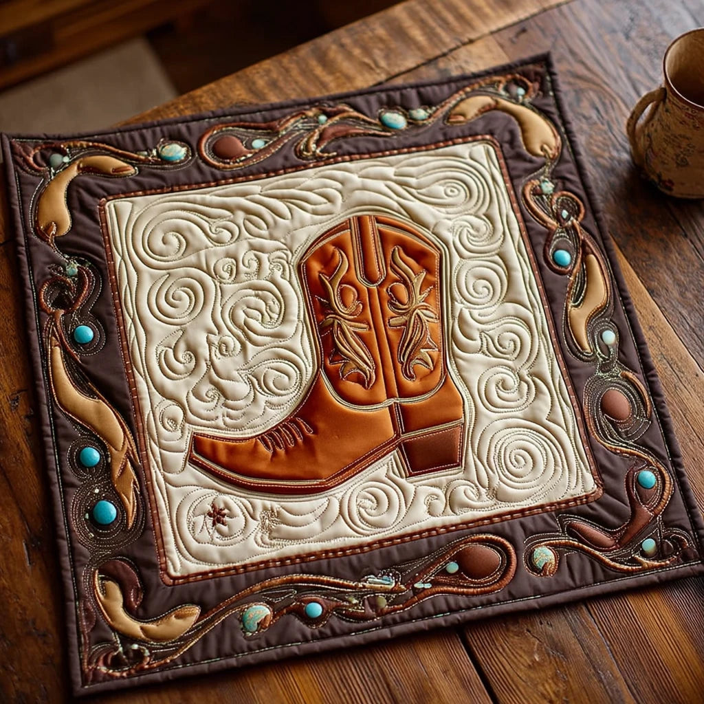 Saddle Star Quilted Table Topper