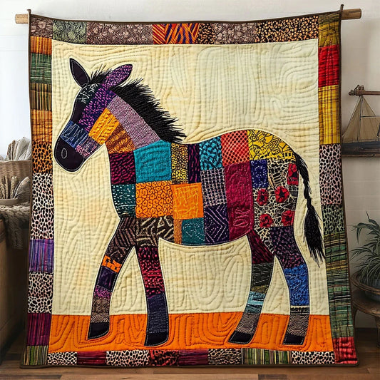 Safari Donkey Quilt Blanket