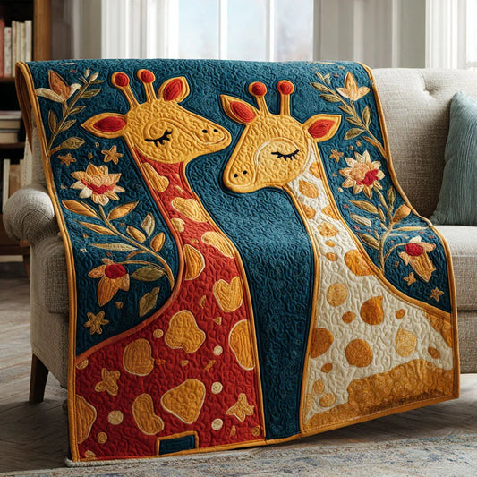 Safari Haven Quilt Blanket - Quilted Blanket by OtterMia