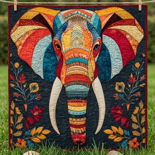 Safari Heritage Quilt Blanket - Quilted Blanket by OtterMia