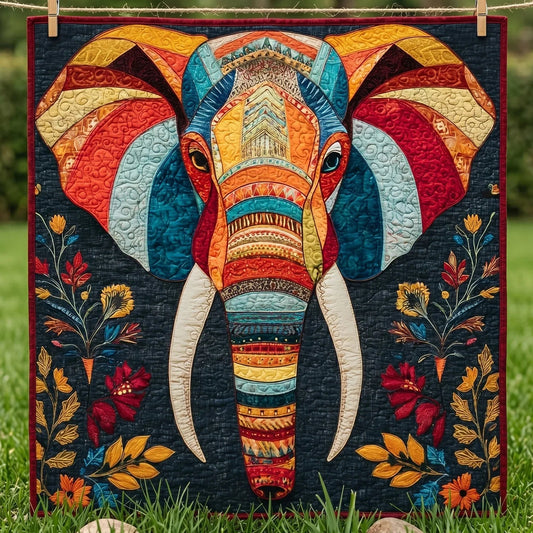 Safari Heritage Quilt Blanket - Quilted Blanket by OtterMia