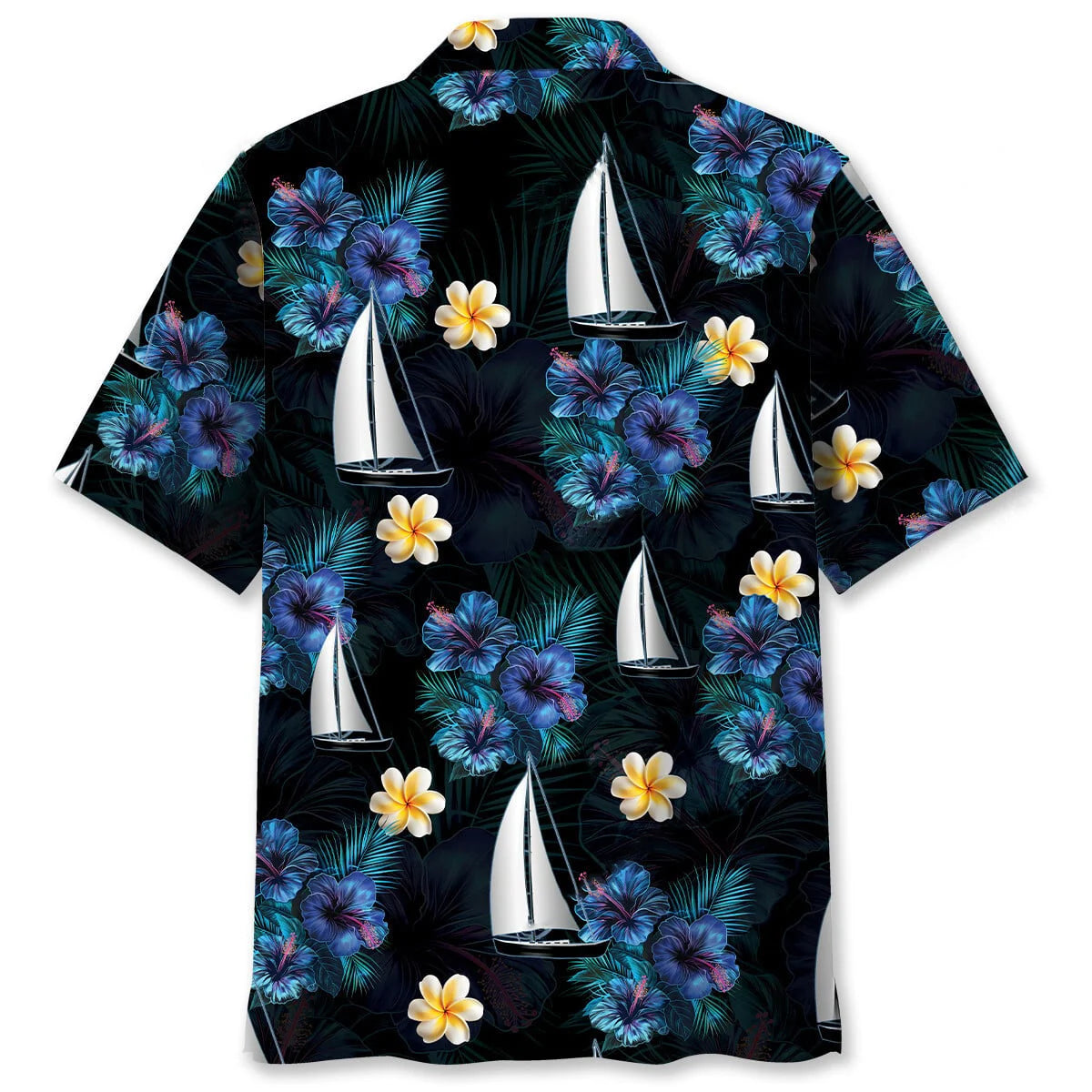 Sailboat Hawaiian Shirt, custom shirt gift for men (view 2)