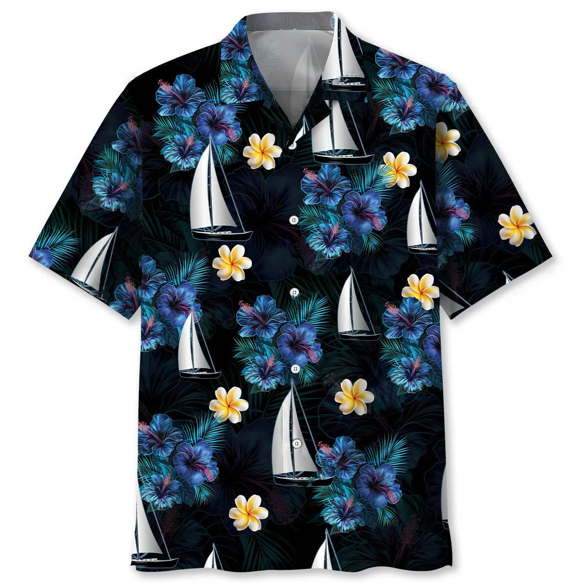 Sailboat Hawaiian Shirt, custom shirt gift for men (view 4)