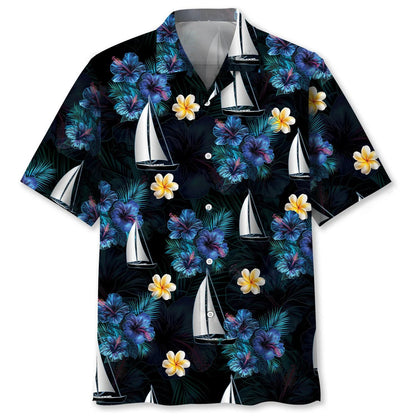 Sailboat Hawaiian Shirt, custom shirt gift for men (view 4)