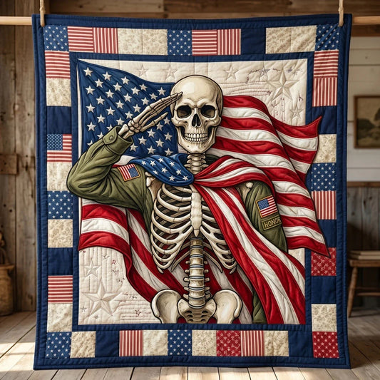 Salute Of Honor Quilt Blanket