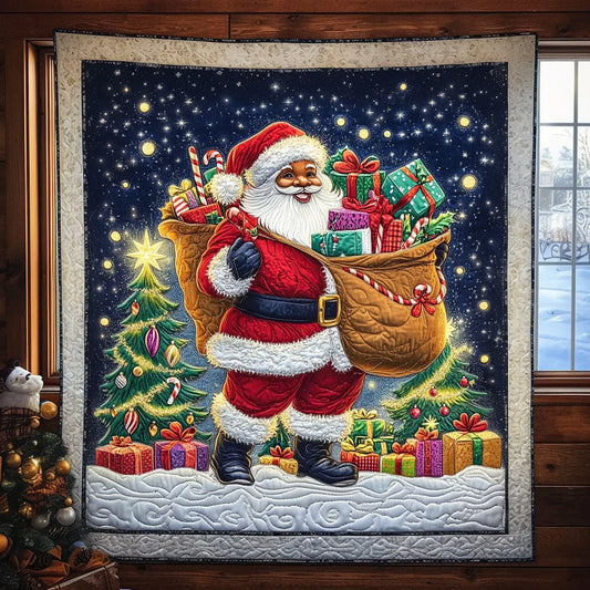 Santa Christmas Quilt Blanket
