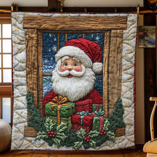 Santa Christmas Home Quilt Blanket