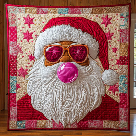 Santa Cool Quilt Blanket
