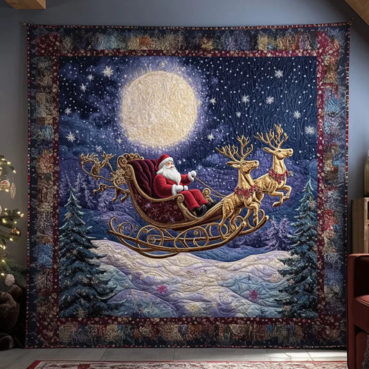 Santa Dreamscape Quilt Blanket