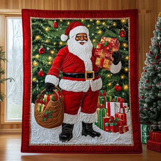 Santa Gift Quilt Blanket