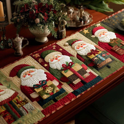 Santa Gifts Quilted Table Runner